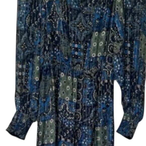 Sézane Prunelle Silk Midi Dress in Arizona Print Size 34/US 2 - Picture 8 of 14